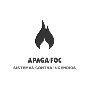 Apagafoc logo in black & white